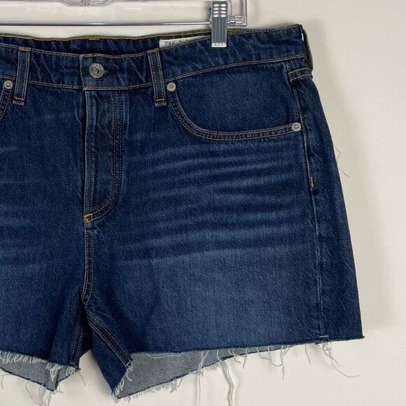 Rag & Bone Dre Low Rise Jean Shorts Size 32 NEW 3.5" Inseam Button Fly Raw Hem - Picture 4 of 9